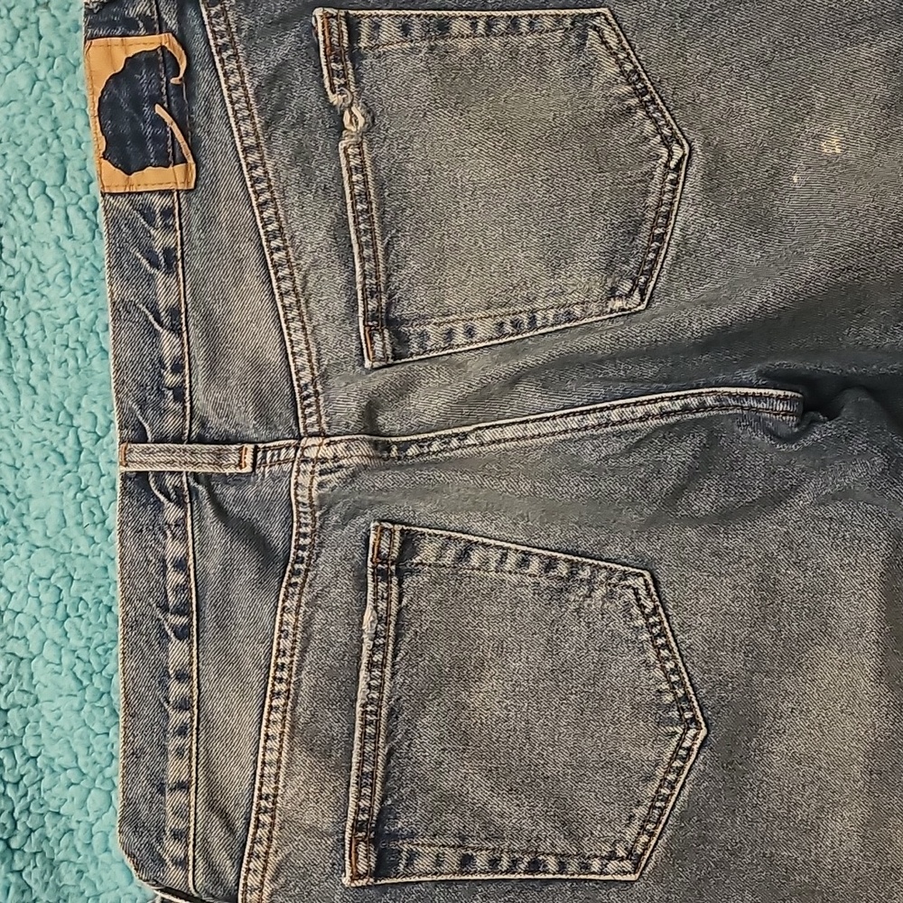 ⚜️2 Pair Of Zara Women's Distressed Blue Jeans Set - Picture 8 of 8